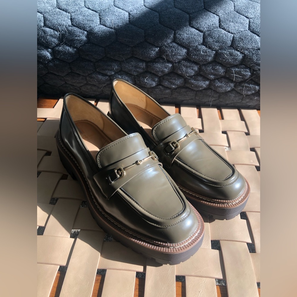 Green Sam Edelman Laura Lug Loafers